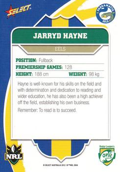 2012 Select One Community #5 Jarryd Hayne Back